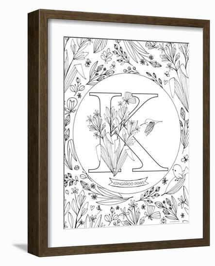 K is for Kangaroo Paws-Heather Rosas-Framed Art Print