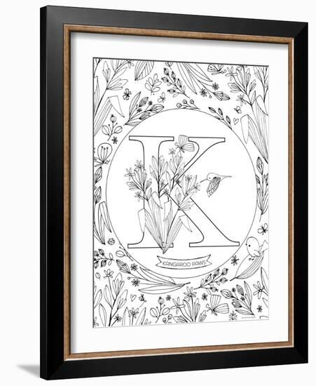 K is for Kangaroo Paws-Heather Rosas-Framed Art Print