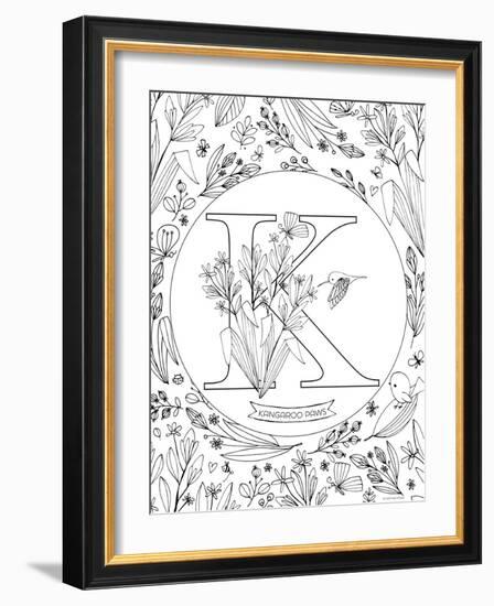 K is for Kangaroo Paws-Heather Rosas-Framed Art Print