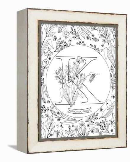 K is for Kangaroo Paws-Heather Rosas-Framed Stretched Canvas