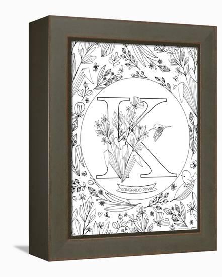 K is for Kangaroo Paws-Heather Rosas-Framed Stretched Canvas