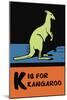 K is for Kangaroo-Charles Buckles Falls-Mounted Art Print