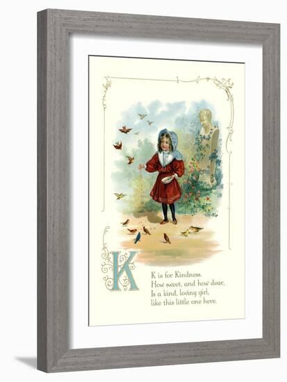 K is for Kindness-null-Framed Premium Giclee Print