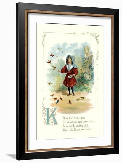 K is for Kindness-null-Framed Premium Giclee Print