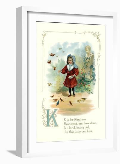 K is for Kindness-null-Framed Premium Giclee Print