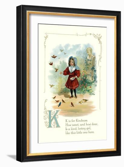 K is for Kindness-null-Framed Premium Giclee Print