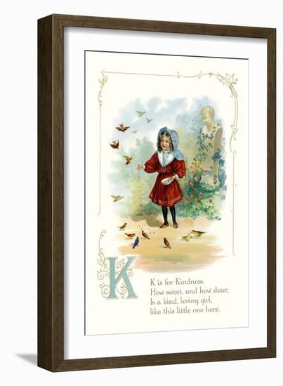 K is for Kindness-null-Framed Premium Giclee Print