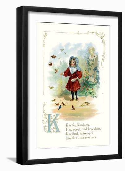 K is for Kindness-null-Framed Premium Giclee Print