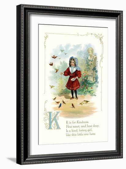 K is for Kindness-null-Framed Premium Giclee Print