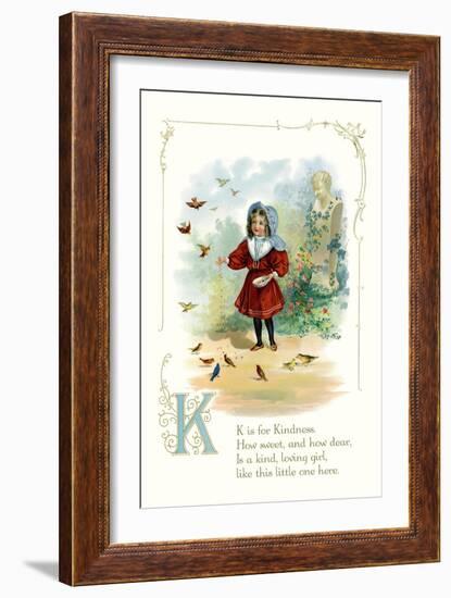 K is for Kindness-null-Framed Art Print