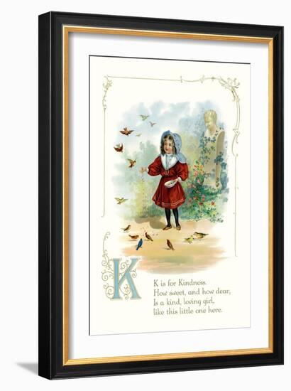 K is for Kindness-null-Framed Art Print