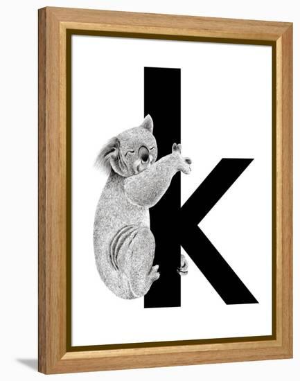 K is for Koala-Stacy Hsu-Framed Stretched Canvas