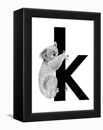 K is for Koala-Stacy Hsu-Framed Stretched Canvas