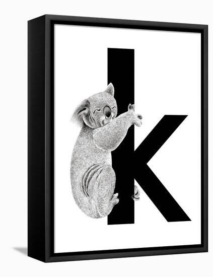 K is for Koala-Stacy Hsu-Framed Stretched Canvas