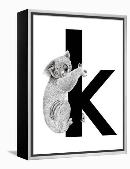 K is for Koala-Stacy Hsu-Framed Stretched Canvas