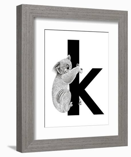 K is for Koala-Stacy Hsu-Framed Art Print