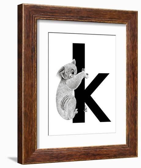 K is for Koala-Stacy Hsu-Framed Art Print