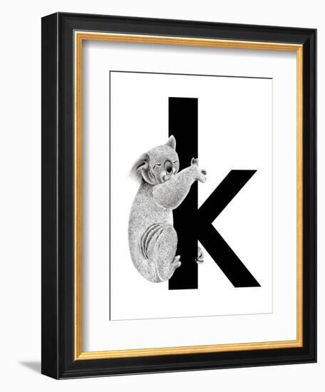 K is for Koala-Stacy Hsu-Framed Art Print