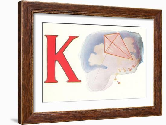 K, Kite-null-Framed Premium Giclee Print