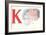 K, Kite-null-Framed Premium Giclee Print