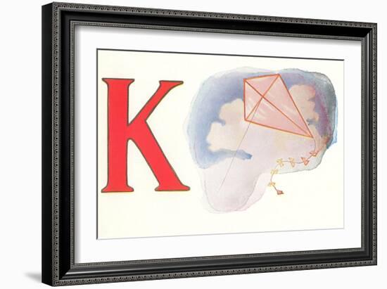 K, Kite-null-Framed Premium Giclee Print