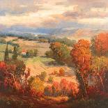 Tuscan Hill View-K. Park-Mounted Art Print
