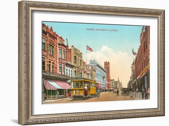 K Street, Sacramento-null-Framed Art Print