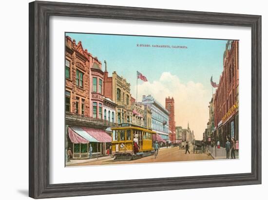 K Street, Sacramento-null-Framed Art Print