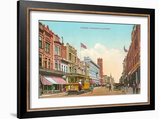 K Street, Sacramento-null-Framed Art Print