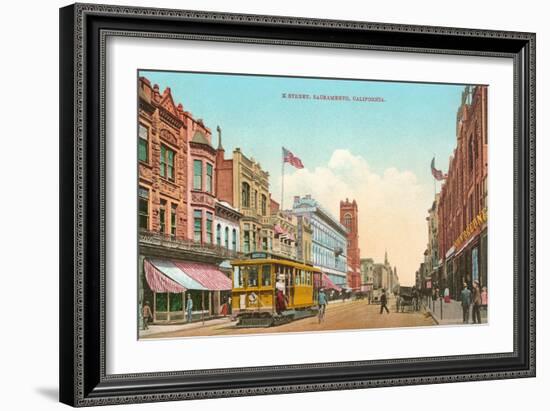 K Street, Sacramento-null-Framed Art Print