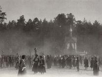 Tsar Nicholas II Reviewing the Parade of the Pupils of Moscow in the Kremlin, Russia, 1912-K von Hahn-Giclee Print