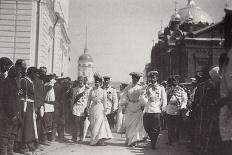 Tsarina Alexandra Fyodorovna with Tsarevich Alexei of Russia, C1907-C1910-K von Hahn-Giclee Print