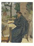 Woman in Flecked Robe-K.X. Roussel-Mounted Premium Edition