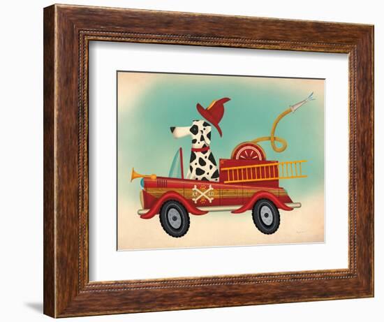 K9 Fire Department-Ryan Fowler-Framed Art Print