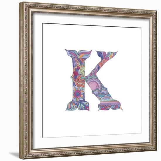 K-Green Girl-Framed Giclee Print