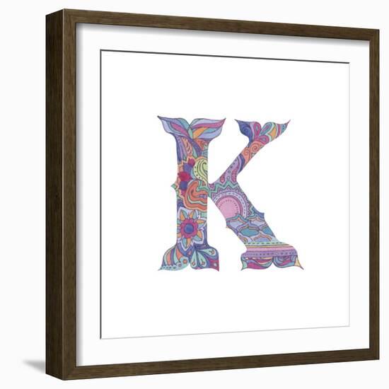 K-Green Girl-Framed Giclee Print