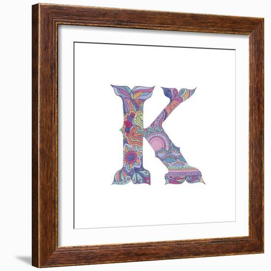 K-Green Girl-Framed Giclee Print