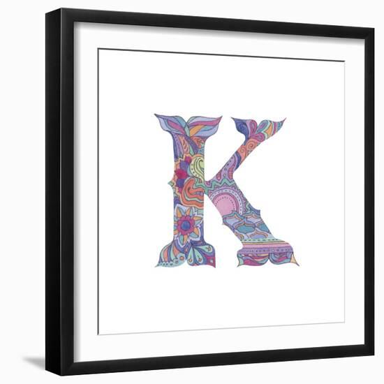 K-Green Girl-Framed Giclee Print