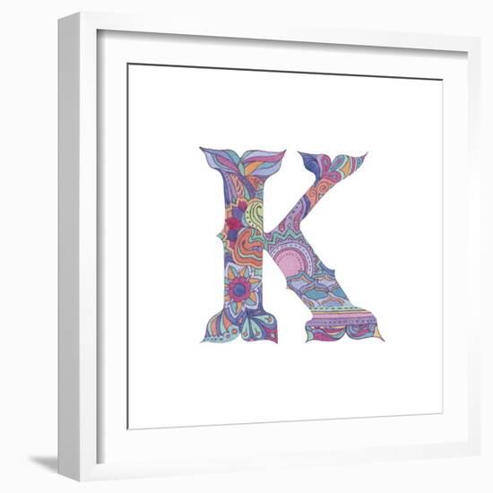 K-Green Girl-Framed Giclee Print