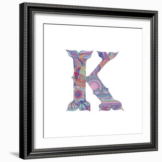 K-Green Girl-Framed Giclee Print