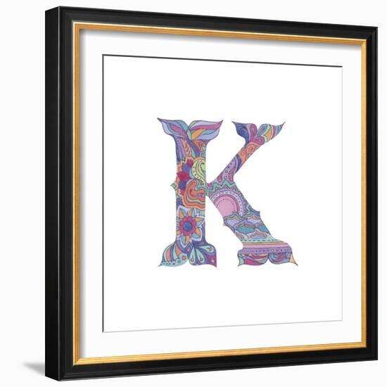 K-Green Girl-Framed Giclee Print