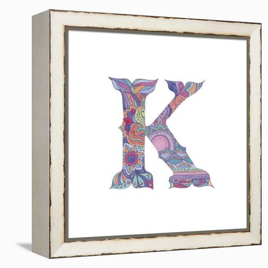 K-Green Girl-Framed Premier Image Canvas