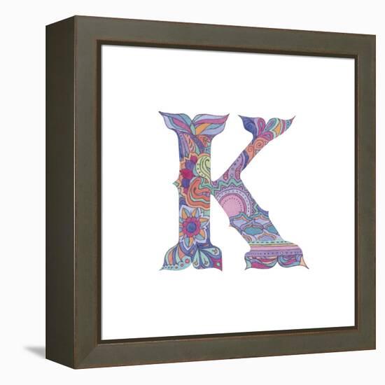 K-Green Girl-Framed Premier Image Canvas