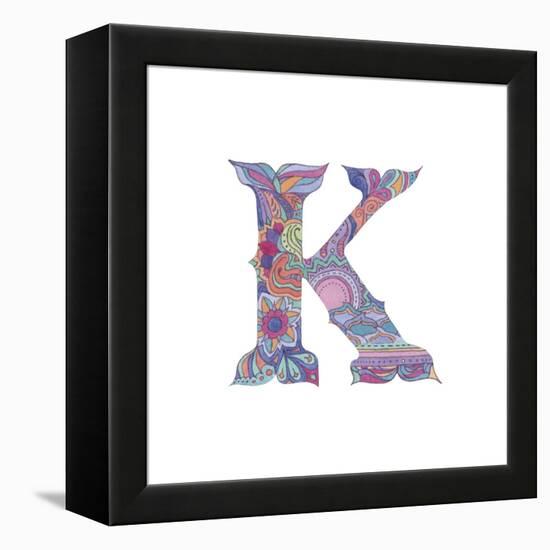 K-Green Girl-Framed Premier Image Canvas