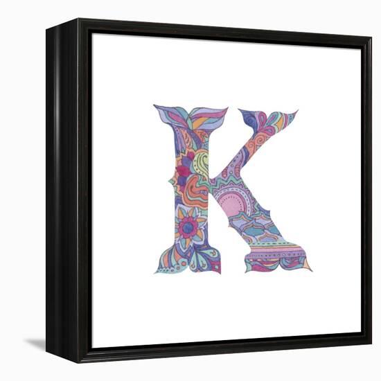 K-Green Girl-Framed Premier Image Canvas