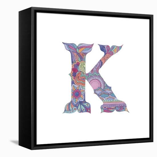 K-Green Girl-Framed Premier Image Canvas