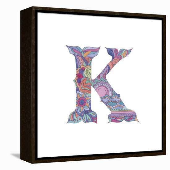 K-Green Girl-Framed Premier Image Canvas