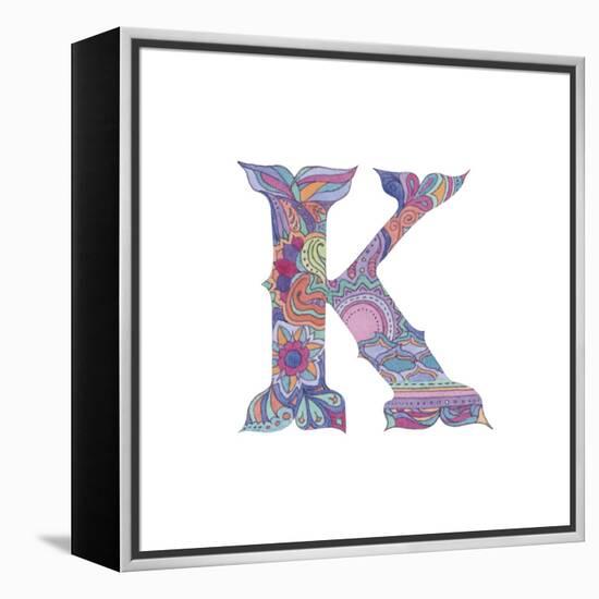 K-Green Girl-Framed Premier Image Canvas