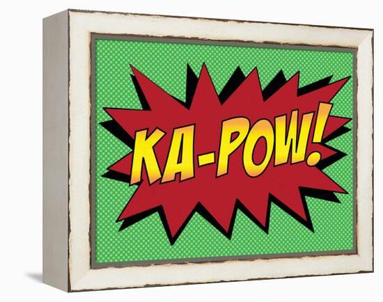 Ka-Pow! Comic Pop-Art Art Print Poster-null-Framed Stretched Canvas