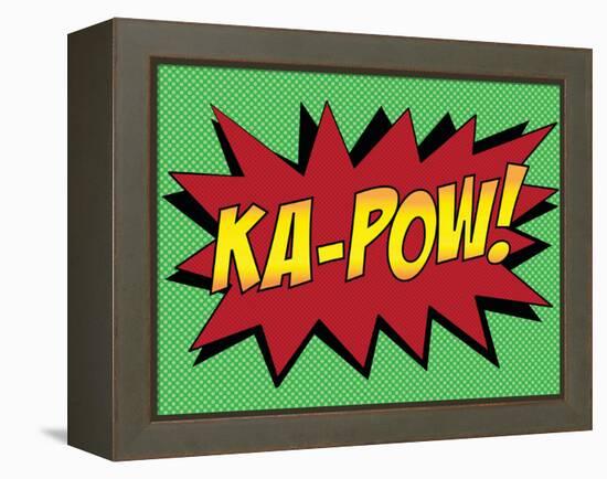 Ka-Pow! Comic Pop-Art Art Print Poster-null-Framed Stretched Canvas